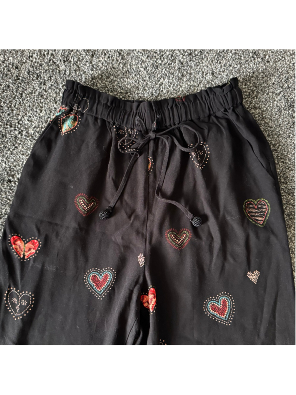 Women's Farm Rio Benicia Wide-Leg Trousers Black Printed Size XS - Picture 8 of 14